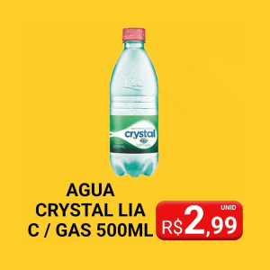 Agua crystal lia com gás 500ml