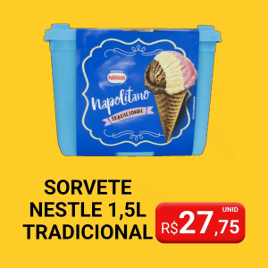 Sorvete napolitano nestle 1,5L